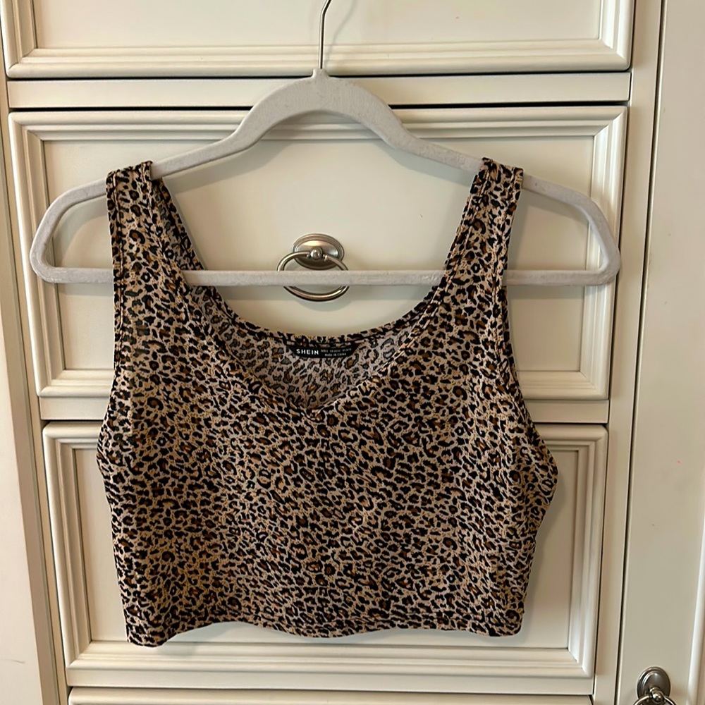 Cheetah crop top